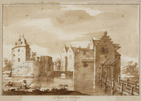 Q+ 033
<br/>
De burcht Teylingen
<br/>
<em>Ulft, Jacob van der (1621-1689)</em>